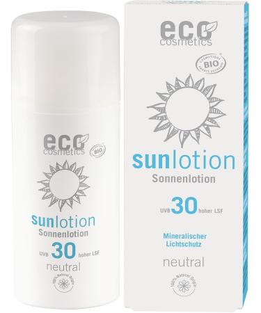 eco cosmetics sun lotion SPF 30 neutral without perfume (2 x 100 ml)