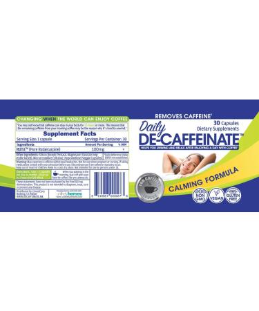 Ruta Daily De-Caffeinate Calming Formula Vegan Gluten free - 30 Capsules - Buy Online on GoSupps.com