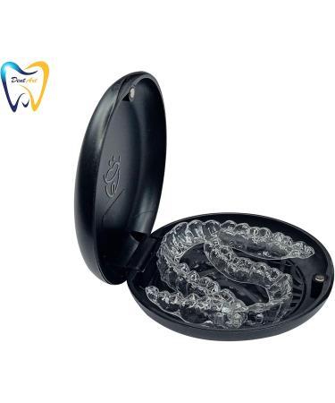 Dent Art Slim Aligner Case Dental Orthodontic Retainer Braces Storage Organizer Box (Multi Colours) (Pack of 1 Black) Pack of 1 Black - Buy Online on GoSupps.com