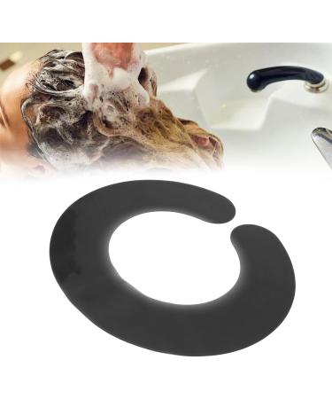 Hair Cutting Collar & Cape - Waterproof Silicone Shawl for Salon Hairdressing - Black - Buy Online on GoSupps.com