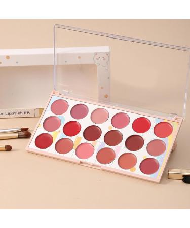 Lip Gloss Lip Palette - Waterproof Matte Lip Palette | Waterproof and Sweatproof Lipstick Palette Lip Cream Palette Portable Lip Gloss for Women Small a - Buy Online on GoSupps.com