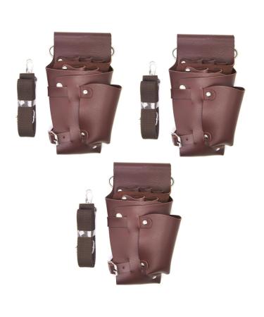 ABOOFAN 3ST multi-purpose tool PU belt pocket hair apron salon hairdressing bag scissors tool holder belt pocket Tool organizer belt bag main toolbox comb nurse