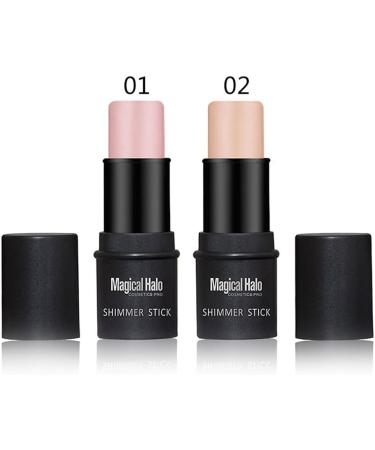 FILFEEL Highlighter Stick Highlight Powder Shade Contour Makeup Foundation Stick(2) - Buy Online on GoSupps.com