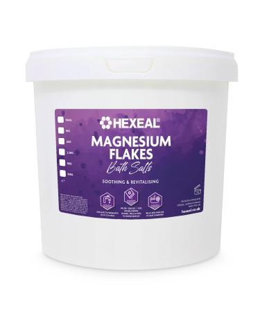 Hexeal Magnesium Flakes | 5kg Bucket | 100% Pure | Bath Soak | Magnesium Chloride