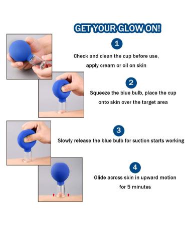 4 PCS Glass Facial Cupping Set | Silicone Vacuum Suction | Anti Cellulite & Anti Wrinkle Massage Therapy Kit | For Ageless Skin | Eyes, Face & Body - Buy Online on GoSupps.com
