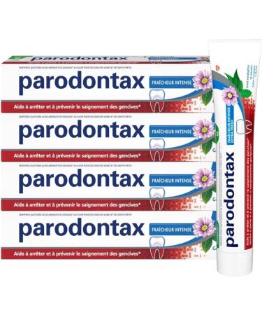 Parodontax Intense Freshness Toothpaste Relieve Tooth Sensitivity Extra Fresh Pack of 4x75 ml