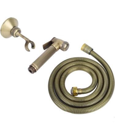 Vintage Copper Handheld Bidet Sprayer with Hose - G1/2 inch Toilet Seat Accessory | International Shipping Available - Buy Online on GoSupps.com