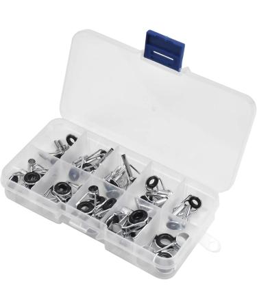 36-Piece Fishing Rod Guide Ring Set - Ceramic End Rings & Stainless Steel Tips for Repair & Replacement - 9 Sizes Included - Buy Online on GoSupps.com