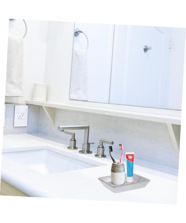 Homsfou 2-Piece Marble Ceramic Tray Set - Multi-Purpose Storage Decor for Valentine's Day - Exquisite Dark Gray 13.8x10.2cm - Buy Online on GoSupps.com