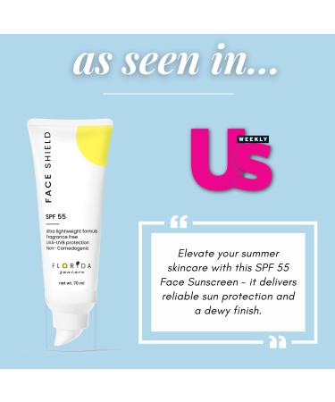 Florida Suncare Face Shield SPF 55 - Reef Friendly Sunscreen for Face - Lightweight Broad Spectrum Facial Sunscreen - 2.47 oz (Pack of...) - Buy Online on GoSupps.com