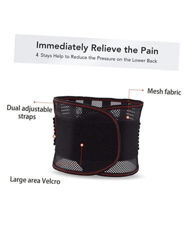 FRCOLOR Waist Support Back Brace for Men & Women | Lumbar Support Girdle for Hip Workout & Hernia Relief | Fitness Band & Lower Tummy Control - Buy Online on GoSupps.com