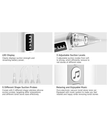 Rechargeable Tonsil Stone Remover | Electric Oral Cleansing Tool with Syringe & 5X Magnifying Glass - International Shipping Available - Buy Online on GoSupps.com