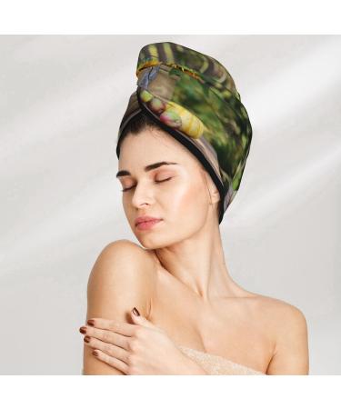 Hair Towel Wrap - Fast Drying Hair Turban with Button | Vintage Wooden Bucket Design - Shop Internationally - Buy Online on GoSupps.com