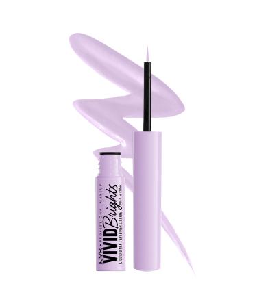 NYX PROFESSIONAL MAKEUP Vivid Brights Liquid Liner  Smear-Resistant Eyeliner with Precise Tip - Lilac Pink 07 Lilac Link