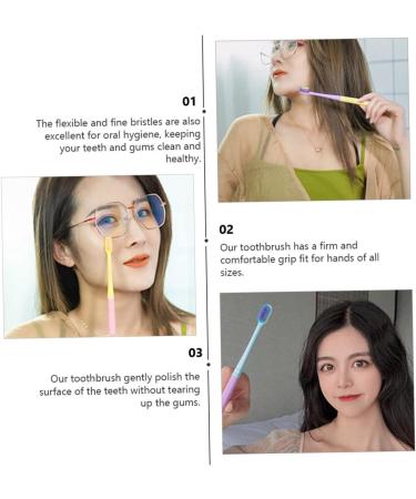 Buy Minkissy 8-Pack Ice Cream Toothbrushes for Sensitive Gums | Adult Tooth Hygiene | Small Head for Family Use | Soft & Elastic Design - Buy Online on GoSupps.com