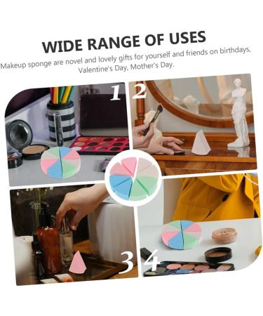 POPETPOP 12 Sets Triangular Sponge Puff White Foundation Wedge Shape Makeup Sponge Women Sponge Puff Sponge Makeup Sponge Triangle Puffs for Face Powder Girls Miss Cosmetic Emulsion - Buy Online on GoSupps.com