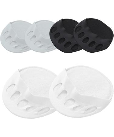 Forefoot Pads for High Heels - Honeycomb Fabric Metatarsal Socks | 3 Pairs in Black White Gray - Comfort & Support for Women - Buy Online on GoSupps.com