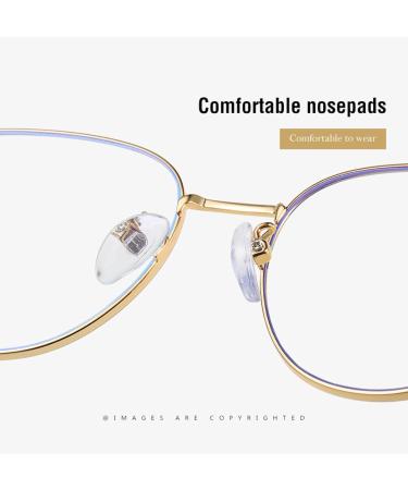 SERONI Metal Toads Blue Light Blocking Glasses | Anti-UV Computer Reading Glasses for Men & Women - Black 51mm - Buy Online on GoSupps.com