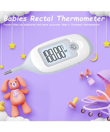 Fast & Accurate Rectal Thermometer for Babies | 10-Second Digital Baby Thermometer for Newborns & Infants - Ideal Home Care Solution - Buy Online on GoSupps.com