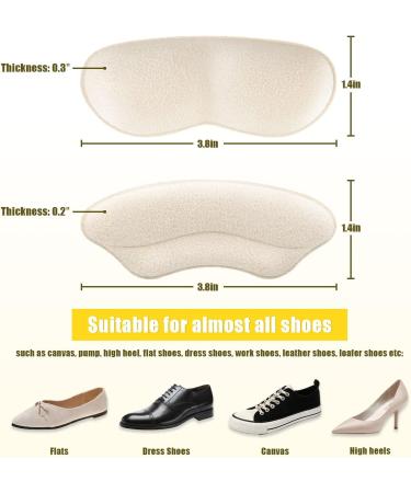 Pale Apricot Heel Grips Liners for Loose Shoes - Prevent Heel Blister & Slip - Buy Online on GoSupps.com