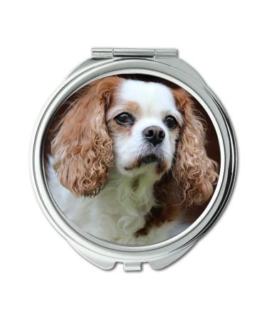 Mirror Travel Mirror King Charles Cavalier Pet Spaniel Dog Canine pocket mirror portable mirror