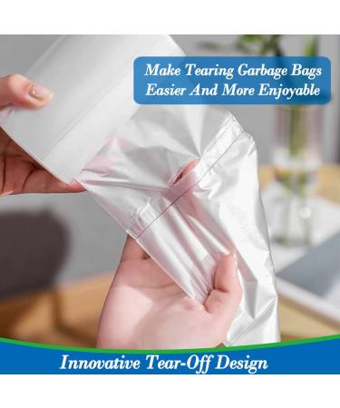 300 Count Small Clear 1.2 Gallon Trash Can Liners - Extra Strong Garbage Bags for Home, Office, Kitchen - Fits 4.5-6 Liter Bins - Buy Online on GoSupps.com