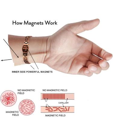 Shop Durable Copper Bracelets for Men | 8.66" Pure Copper Magnetic Cross Bracelet with 3500 Gauss Magnet - Buy Online on GoSupps.com