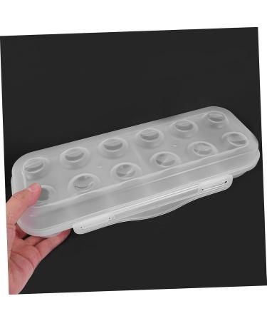 NAMOARLY 2pcs Egg Preservation Box Plastic Egg Container with Lid for Refrigerator Egg Container for Refrigerator 12 Count Egg Cartons Reusable Egg Crates Trash Can Storage Pp re-usable - Buy Online on GoSupps.com