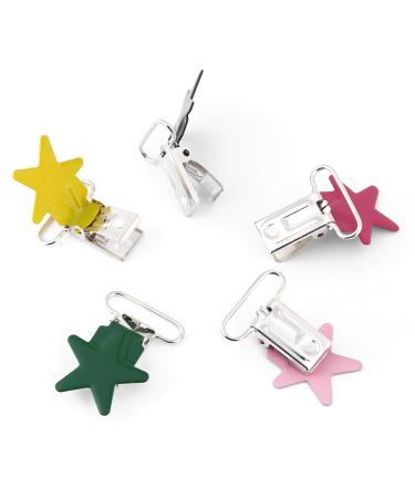 10 Pieces Pacifier Clips - Pentagram Strap Holder for Baby Boys & Girls | International Shipping Available - Buy Online on GoSupps.com
