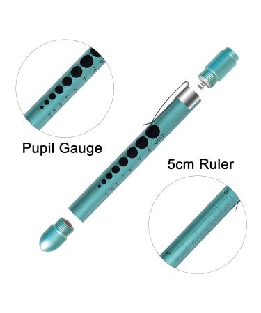 Almocn 2-Pack Pen Lamp for Nurses - Reusable White Light with Pupil Teaching Ruler - Stylish Blue-Green & Rose Gold - Buy Online on GoSupps.com