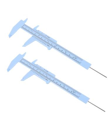 DRESSOOS Multitools 2pcs Eyebrow Ruler Measuring Caliper Multifunction Vernier Caliper Miss Mini Measuring Instrument