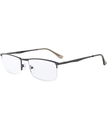 Eyekepper 4 Pack Half Rim Metal Reading Glasses for Men +2.50 | Spring Hinge & Computer Glasses - Stylish & Comfortable - Buy Online on GoSupps.com
