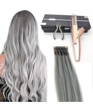 6D Hair Extensions Real Human Hair 5-pin Invisible Seamless Hair Extension/Hair Extension Gun Professional Equipment For Salon Fast Installation And Removal (Color : 40 Row Size : 50cm/20inch) 50cm/20inch 40 Row