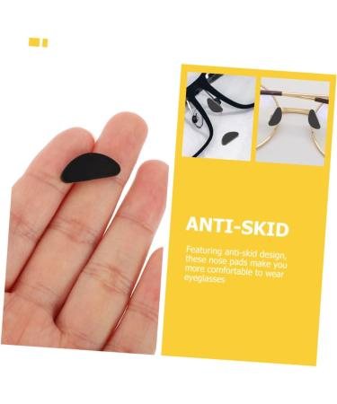 Healeeved 72 Pairs Self-Adhesive Silicone Glasses Nose Pads - Glow in the Dark Pads for Comfort | Durable Nasal Strips for Sunglasses - Black 1.9x0.1cm - Buy Online on GoSupps.com