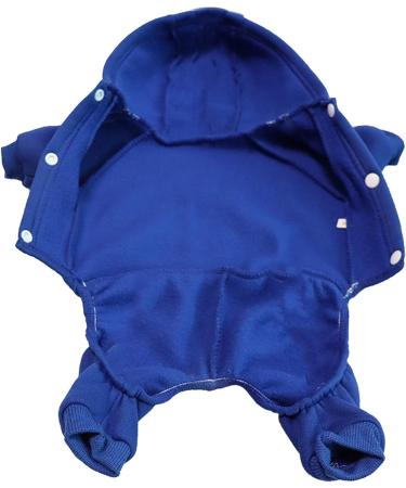 Lifewheel Dog Jacket & Sweater - Warm Winter Coat for Small Dogs & Cats | Stylish Blue Hooded Pet Costume - Buy Online on GoSupps.com