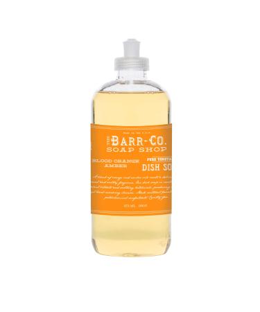 Barr Co 16oz Soothing Powerful Pure Vegetable Gentle Dish Soap Collection (Blood Orange Amber)
