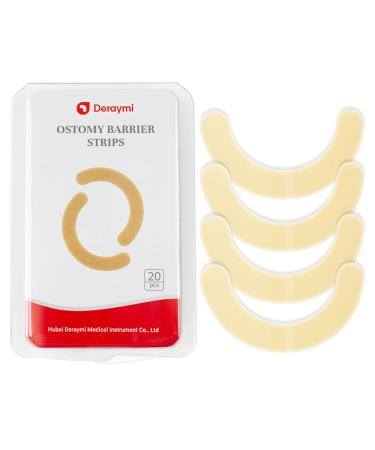 Ostomy Barrier Strips Elastic Colostomy Tape to Stop Leaks Latex-Free Medical Grade Hydrocolloid Skin Flange Extenders Stoma for Colostomy Ileostomy Bags Pouches