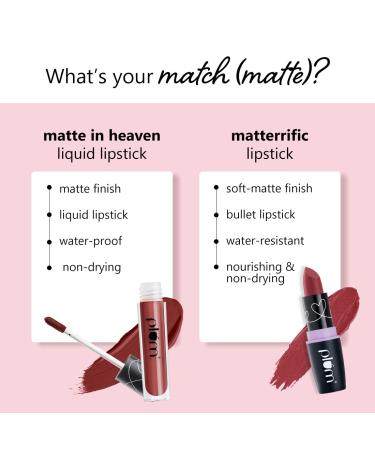 Plum Matte In Heaven Liquid Lipstick - Non-Drying Smudge-Proof 100% Vegan & Cruelty Free | Cocoa Mocha-130 - Shop Internationally - Buy Online on GoSupps.com