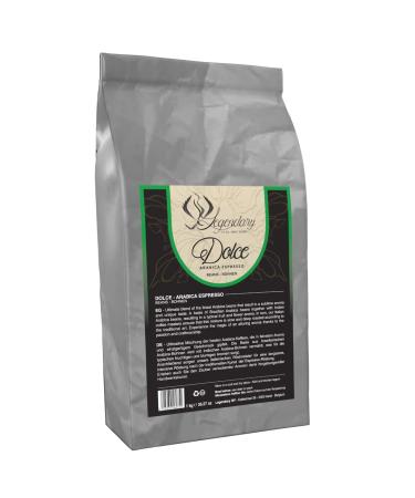 Legendary & Carracci coffee DOLCE finest composition of the best 100 Arabica beans 1 kg DOLCE