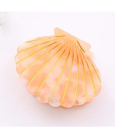 Women Acetate Shell Hair Clip - Fashion Half Updo Hairpin Accessory in Yellow | International Shipping - Buy Online on GoSupps.com