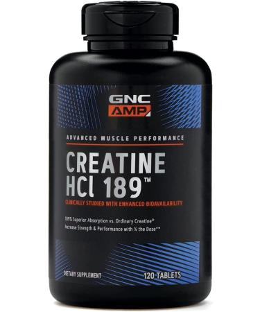 GNC AMP HCl 189 120 Tablets - 60 Servings | Pack of 1 - Buy Online on GoSupps.com