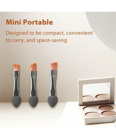 20-Piece Eyeshadow Brushes Set | Dual Sided Applicators for Eyeshadow & Concealer | Travel-Friendly Makeup Tools in Silver/Black & Gold - International Shipping Available - Buy Online on GoSupps.com