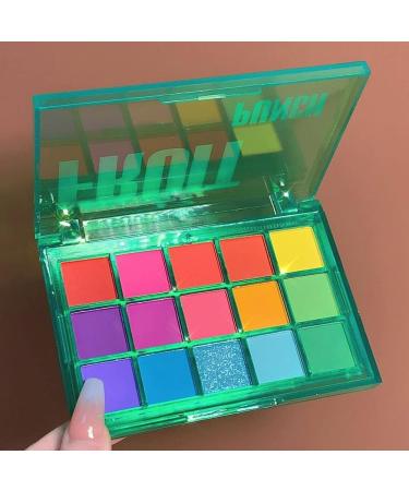 Symeas Rainbow Eyeshadow Palette 15 Colors Neon Glitter Eyeshadow Palette Makeup Matte Glitter Eyeshadow Powder - Buy Online on GoSupps.com