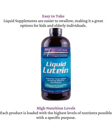 Liquid Lutein Supplement 8 FLOZ Grape and Cherry Concentrate 8 Fl Oz (Pack of 1) - Buy Online on GoSupps.com