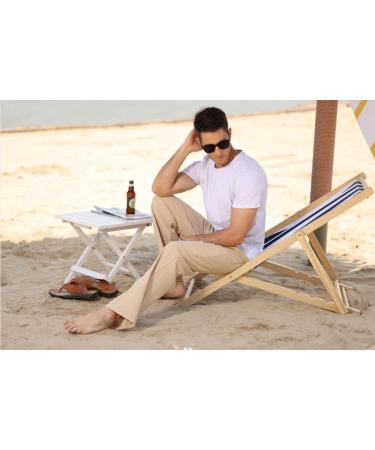 CTU Men's Linen Pants - Casual Elastic Waist Summer Beach Loose Yoga Pants M-3XL XXL Light Gray | Comfortable & Stylish for Every Occasion - Buy Online on GoSupps.com