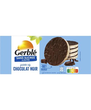 Gerbl No Added Sugars - Dark Chocolate Rice Patties - Reduced Impact on Blood Glucose - Source of Fiber - 1 Pack 13.3g (4 sa - Buy Online on GoSupps.com