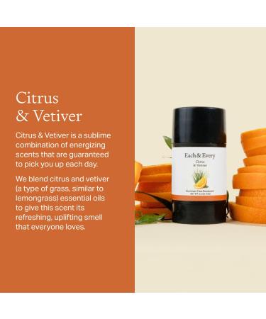 Each & Every All Natural Deodorant for Men & Women - Aluminum-Free Sensitive Skin Plant-Based Baking Soda-Free Long Lasting 24 Hr Odor Control - Lavender & Lemon + Citrus & Vetiver (2 Pack 0.5oz) Lavender & Lemon Citrus & Vetiver 0.5 Ounce (Pack of 2) - Buy Online on GoSupps.com