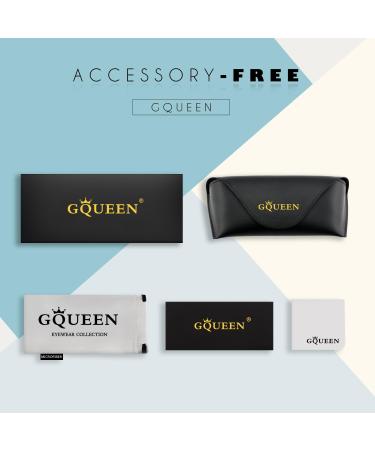 GQUEEN Round Blue Light Filter Glasses for Men & Women - UV400 Protection Gaming & Computer Glasses (GQ043) - Buy Online on GoSupps.com