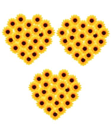 Alipis 60 Pcs Sunflower Plastic Artificial Flowers Christmas As Shownx3pcs mediumx3pcs