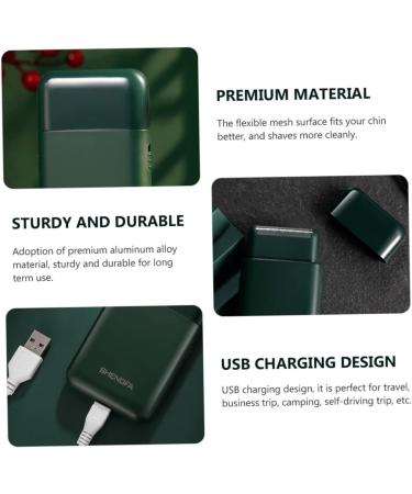 Buy Men's Mini Electric Razor & Beard Trimmer Set - Rechargeable Beard Clipper for Precision Grooming - Buy Online on GoSupps.com